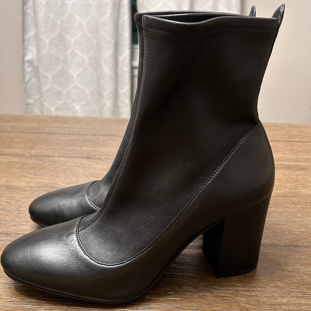 COACH Giana‎ Black Leather Stretch Bootie G2827 Size 9.5B - Picture 5 of 16
